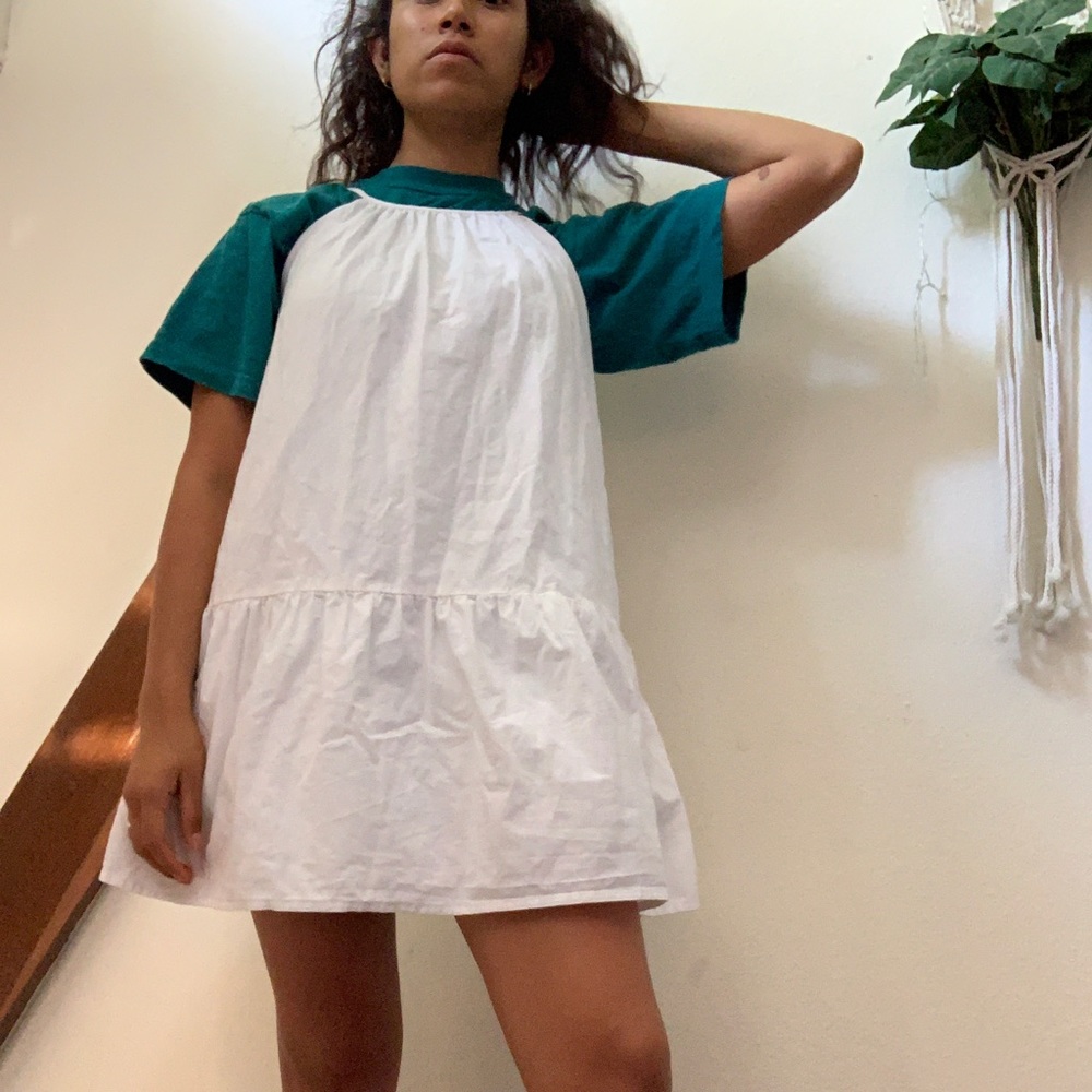 ASOS white babydoll dress